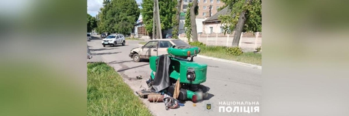 У Полтавській області зіткнулися автомобіль та мотоцикл: одна особа зазнала поранень