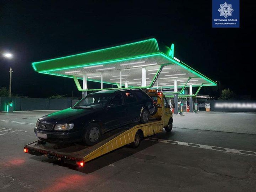 У Полтаві виявили водія з ознаками алкогольного сп'яніння: авто евакуювали
