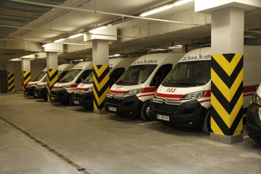 У Полтаві відкрили підземний паркінг для карет швидкої допомоги. ФОТО