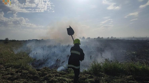 За минулу добу на Полтавщині сталися вісім пожеж на відкритій території
