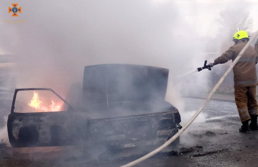На Полтавщині згорів автомобіль