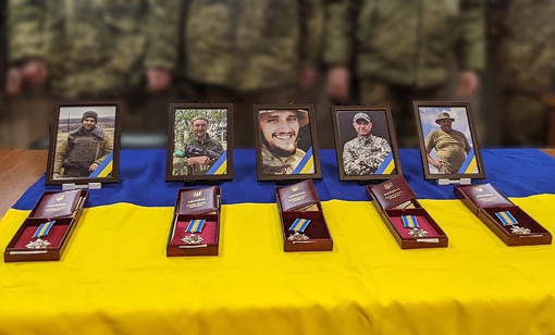 На Полтавщині родинам п’ятьох загиблих воїнів передали посмертні ордени
