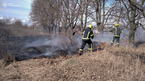 На Полтавщині збільшилась на 75% кількість пожеж
