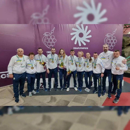 Українська збірна з настільного тенісу виборола золото на літніх Дефлімпійських іграх