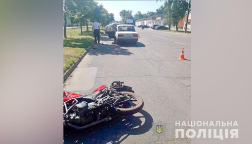 В аварії на Полтавщині поранений неповнолітній мотоцикліст