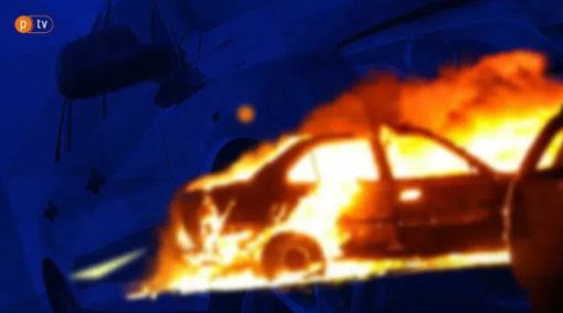У Полтавській області під час пожежі повністю згорів автомобіль