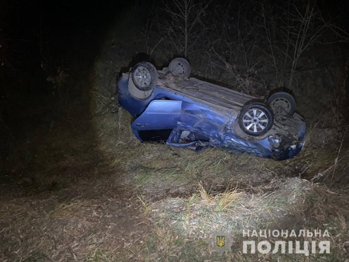 Смертельна ДТП на Полтавщині: автомобіль з’їхав у кювет і перекинувся