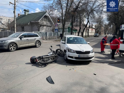 На Полтавщині зіткнулися мотоцикл та легковик: одну особу госпіталізували