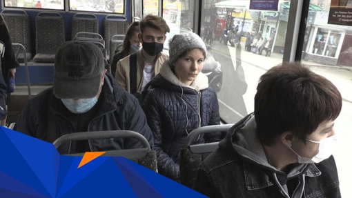 У громадському транспорті Полтави пасажири та водії їздять без масок