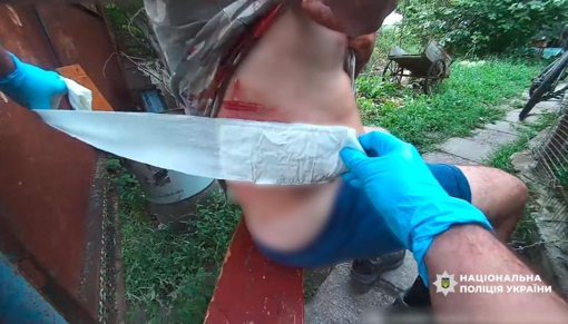 У Полтавській області чоловік упав і наштрикнувся на огорожу. ВІДЕО