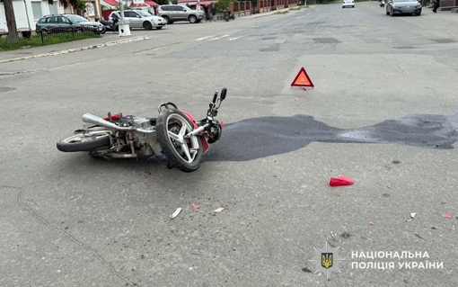 На Полтавщині зіткнулися легковик та мотоцикл: одна людина поранена