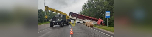 На Полтавщині вантажівка з’їхала у кювет та пошкодила електроопору