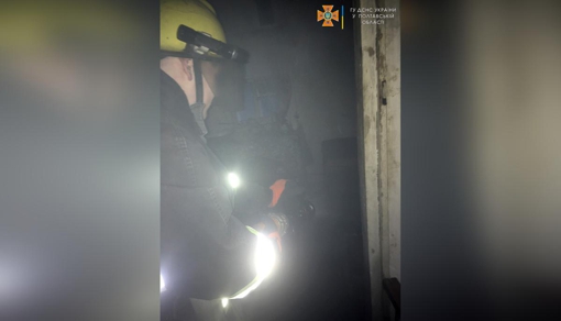 У Полтавському районі під час гасіння пожежі у будинку врятували чоловіка