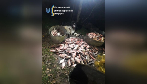 У Полтавській області чоловік незаконно наловив риби на понад 2,6 млн грн