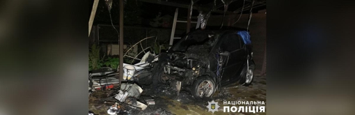 У Полтавській області невідомі підпалили дві автівки