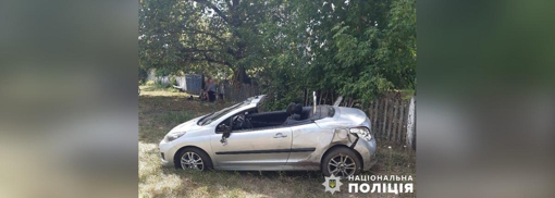 У Полтавській області п'яний водій кабріолета вилетів з дороги й перекинувся: є поранені