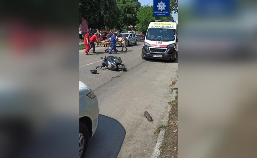 На Полтавщині у ДТП поранився водій мопеда