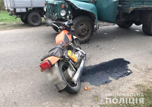 ДТП на Полтавщині: госпіталізували мотоцикліста
