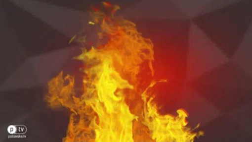 У Полтавській області сталася пожежа: одна людина отруїлась продуктами горіння