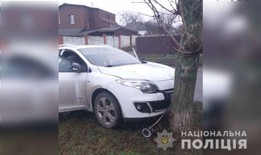 На Полтавщині легковик збив неповнолітнього хлопця та врізався у дерево