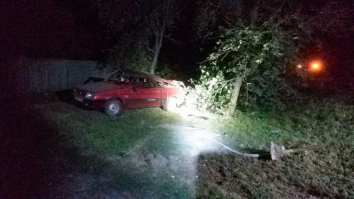 На Полтавщині 19-річний п'яний водій легковика з’їхав у кювет, після чого авто перекинулося