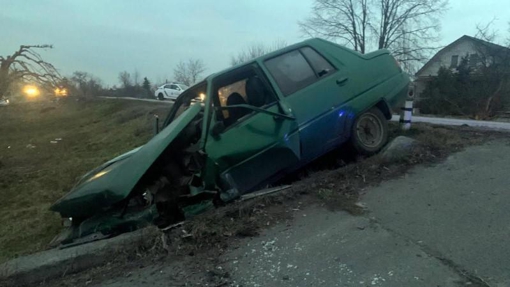 У Полтавській області водійка легковика врізалась в автобус