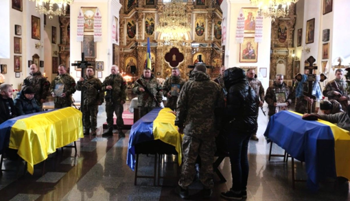 У Полтаві попрощалися із бійцями Олексієм Цурановим, Даніїлом Бебією та Віталієм Волощенком